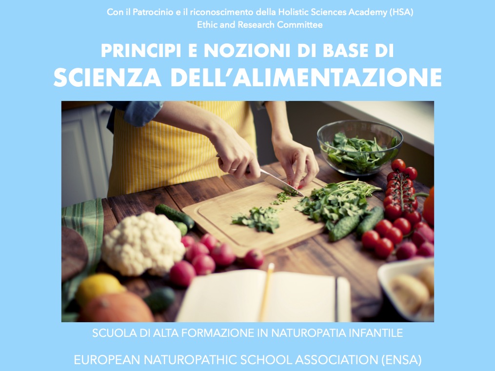 Principi e nozioni di base della Scienza dell’alimentazione