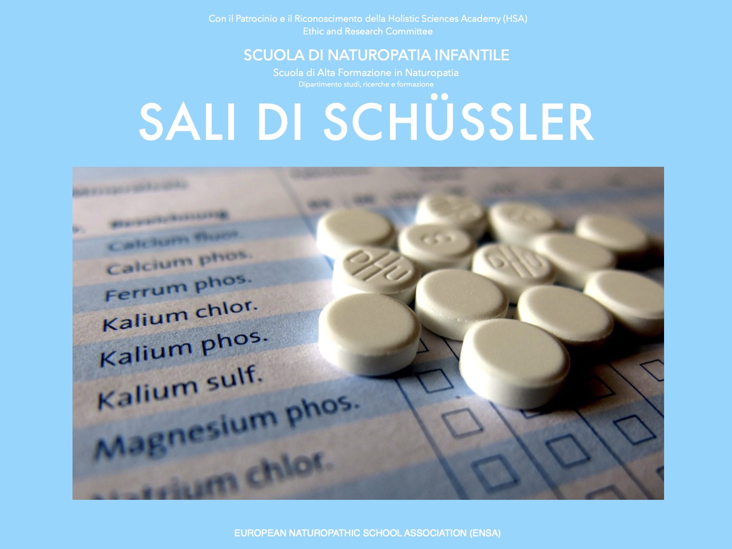 Introduzione ai Sali di Schüssler