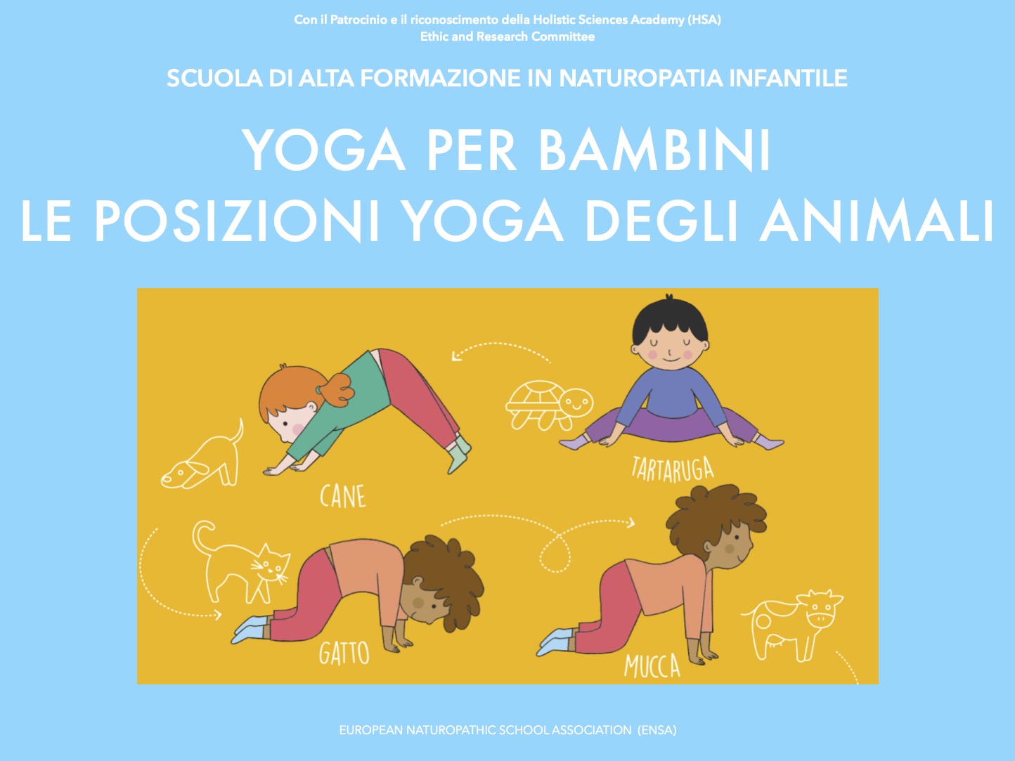 Le posizioni yoga degli animali